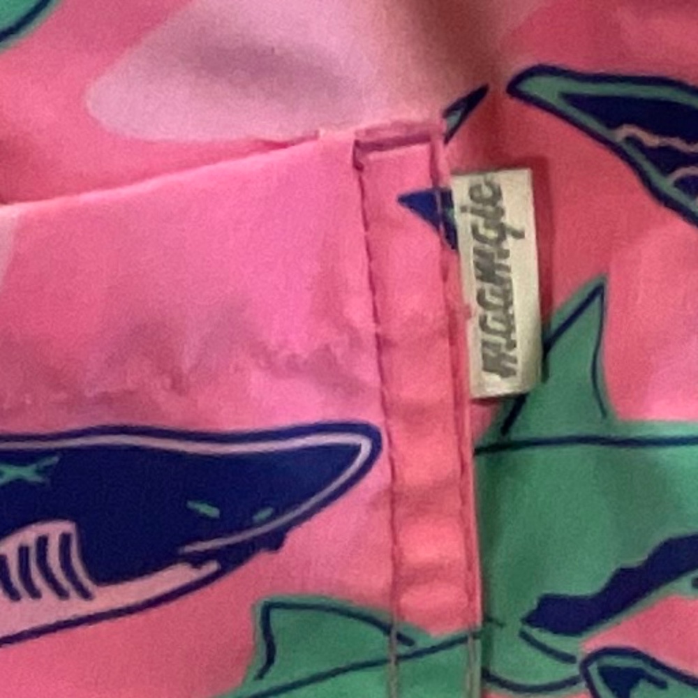 Maamgic Boys Pink Shark Swimming Trunks Size 14-16 - Picture 9 of 10